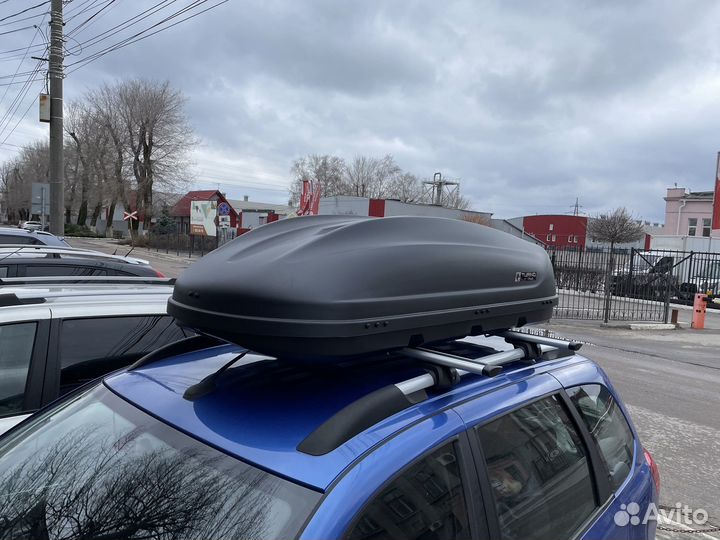 Автобокс Turino-1 410 литров черный на Kalina