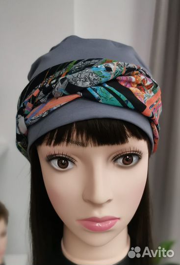 Шапки и банданы женские, трикотаж