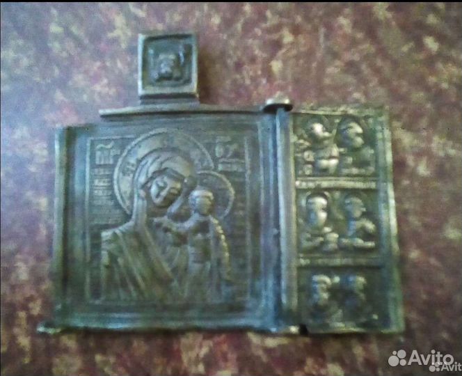 Икона 18 век складень