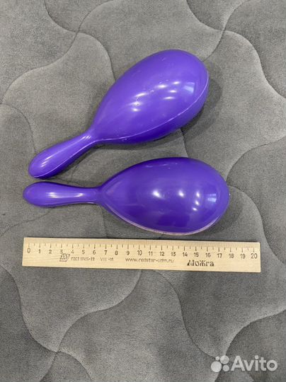 Маракасы фиолетовые пластмассовые