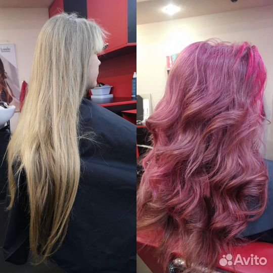 Сложное окрашивание волос, парикмахер