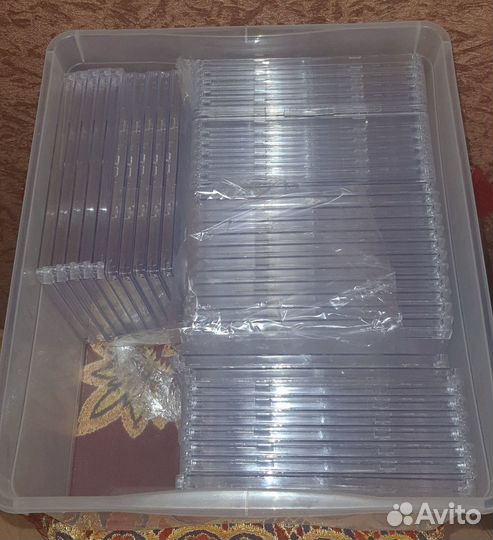 Коробки боксы прозрачные для CD/DVD и мини mini