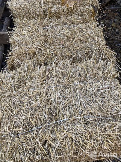 Солома в мешках