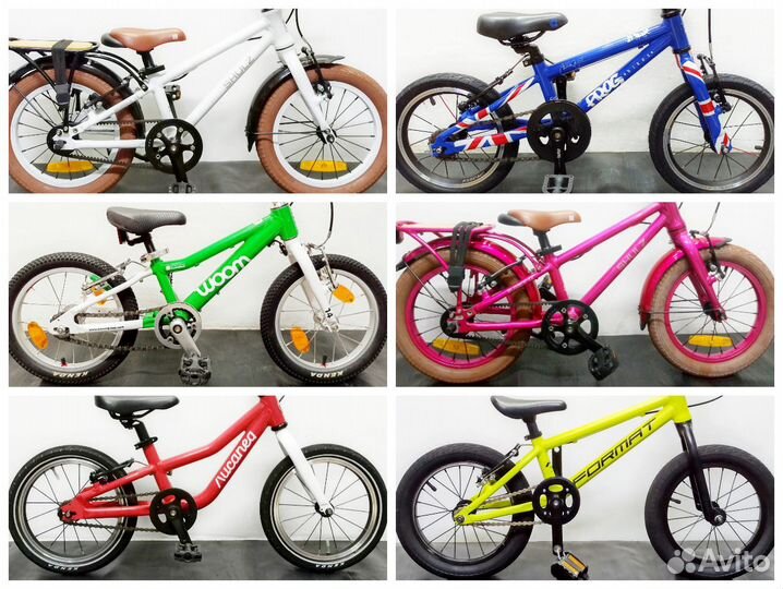 Shulz 14, Woom 14, Лисапед 14, Frog 14 (2,5-5 лет)