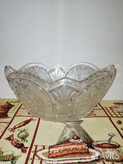 Ваза хрустальная большая СССР