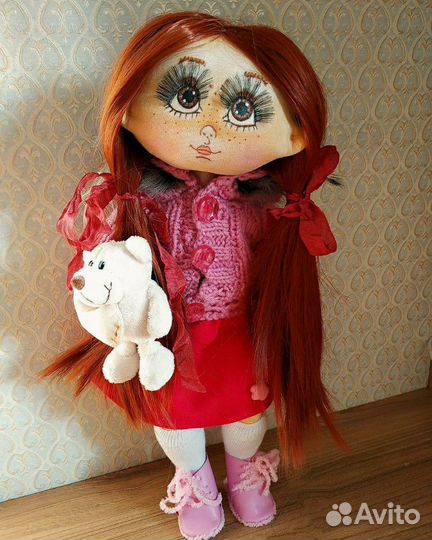 Текстильная шарнирная Кукла