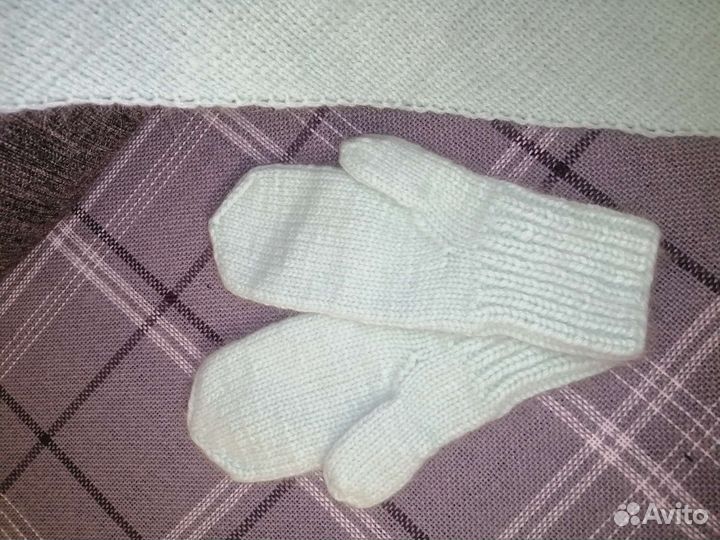 Шаль, варешки женские