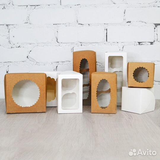 Кондитерские коробки для капкейков/кексов/маффинов