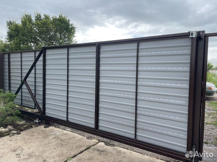 Откатные ворота под ключ