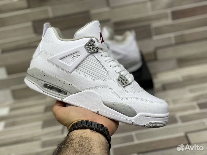 Кроссовки Air Jordan 4 Retro White Oreo (36-45)