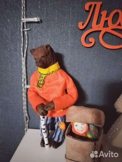 Ватные елочные игрушки