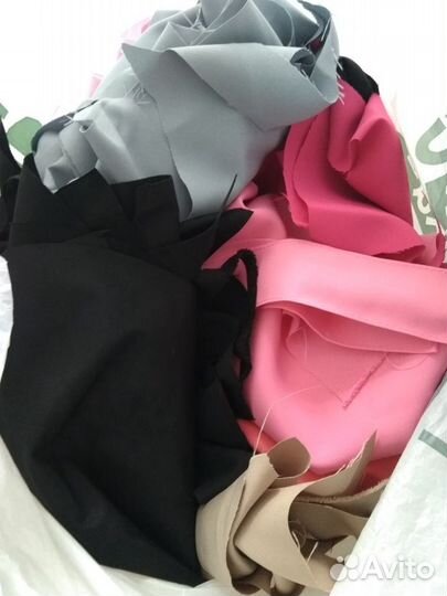 Отрез бархата СССР и лоскут для творчества