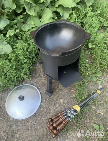 Казан с печкой 16л