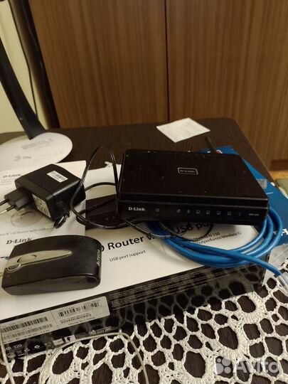 Роутер DIR-320NRU+ мышка+сетевое оборудование Б\У