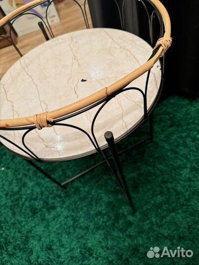 Журнальный столик круглый бу