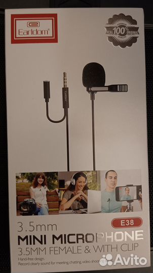 Микрофон Проводной 3.5 Беспроводной Jack UHF