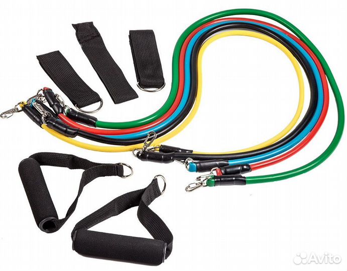 Эспандер трубчатый profi-FIT, универсальный, 5 в 1