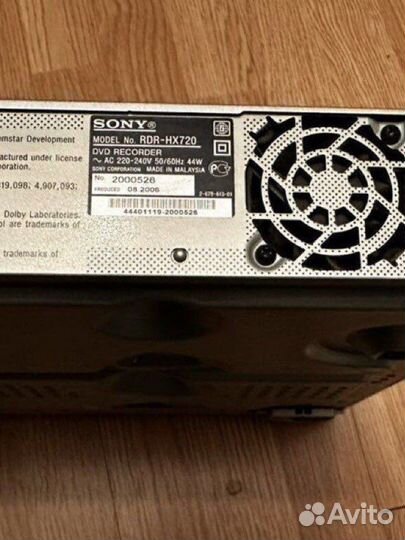 Dvd плеер sony и рекордер со встроенным диском