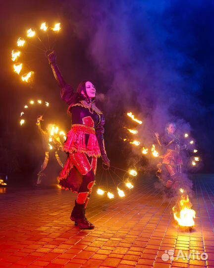 Новогоднее фаер шоу