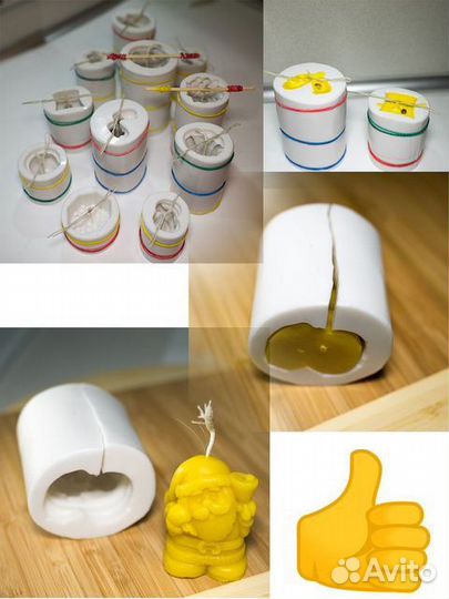 Силиконовая форма для свечей Тигрёнок 7 (0740)