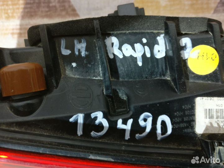 Шкода Рапид 2020- Фонарь левый внутрений 13490