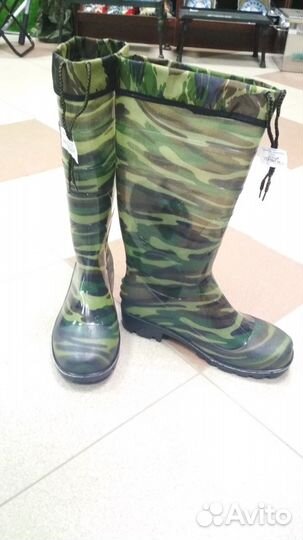 Сапоги силикон камуфляж