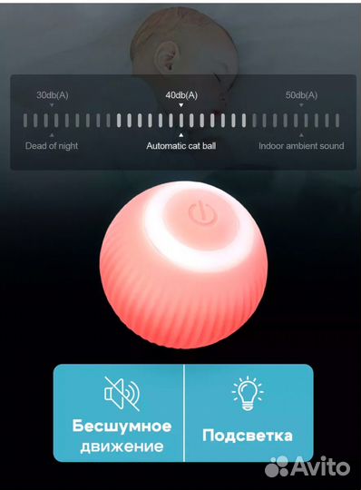 Интерактивный мяч для кошек и собак