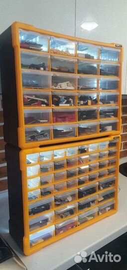 Пенал для хранения лего, мелочи с отсеками