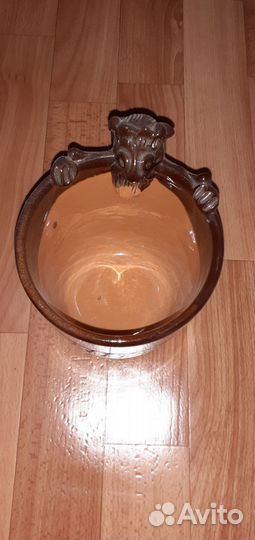 Кружка пивная чёртик керамическая