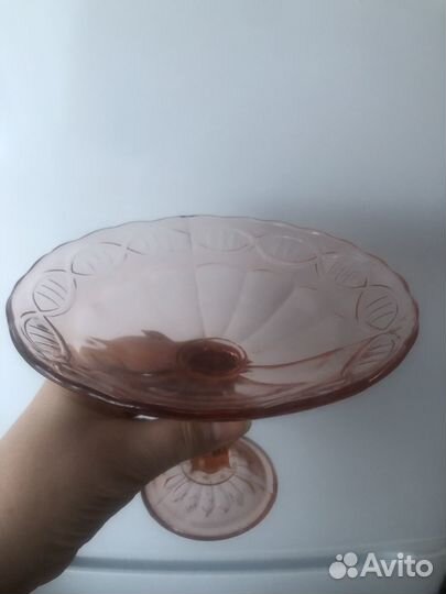 Ваза цветное стекло СССР