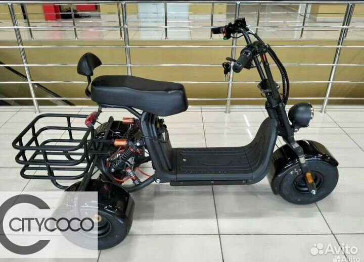 Электроскутер citycoco trike gt x5