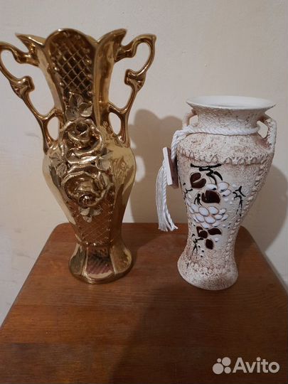 Ваза для цветов и бокалы сувенирные