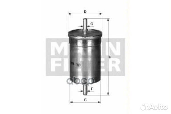 Фильтр топливный WK6002 mann-filter