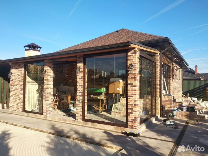 Фасады из алюминия. Остекление веранд