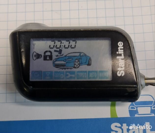 ЖК брелок старлайн а93 оригинал бу на запчасти