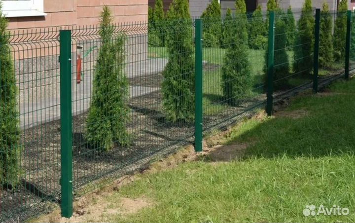 Забор из 3D сетки качественно качественно