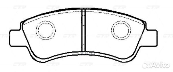 Колодки тормозные дисковые передние GK0889 CTR