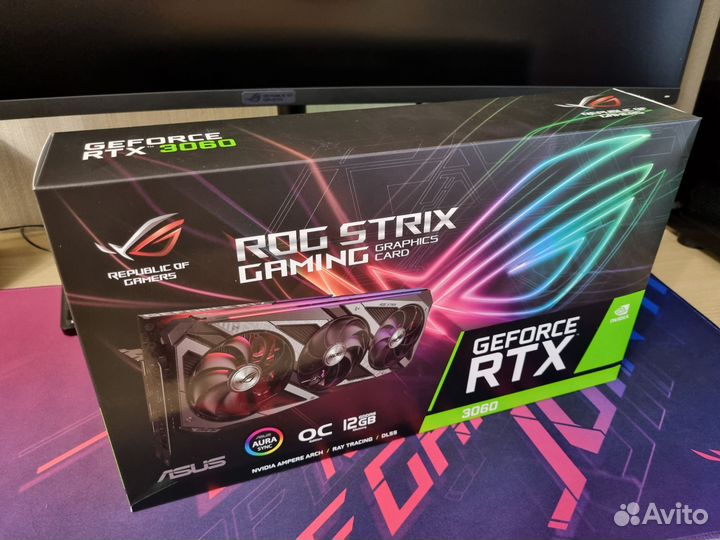 ROG strix мощный игровой компьютер i9, RTX, 32gb