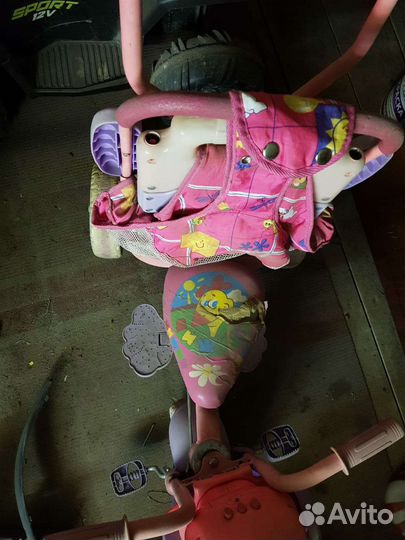 Детский велосипед с ручкой бу