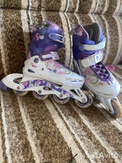 Роликовые коньки детские раздвижные 35