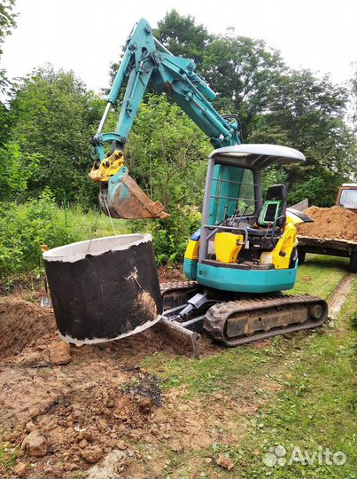 Услуги мини экскаватора ямобур и сваекрут