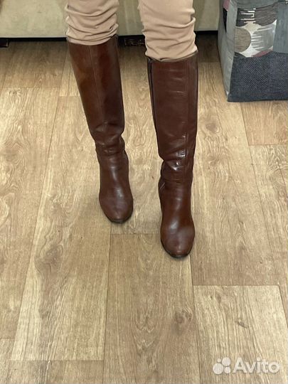 Сапоги женские натуральная кожа 37