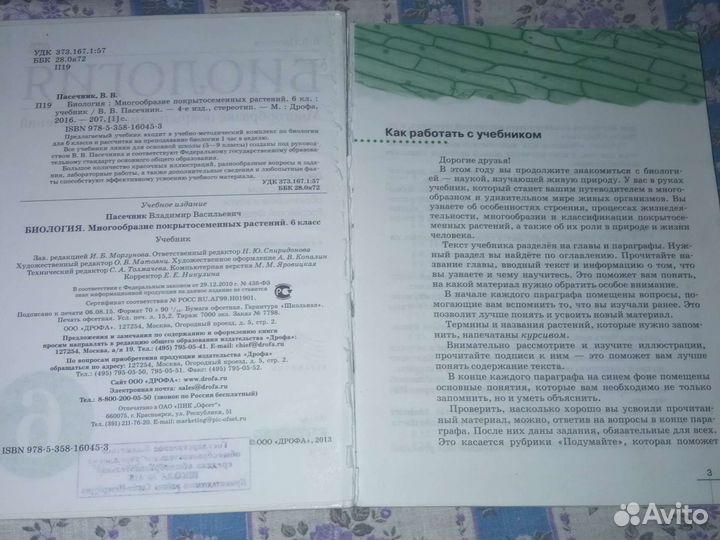 Учебник 6 класс