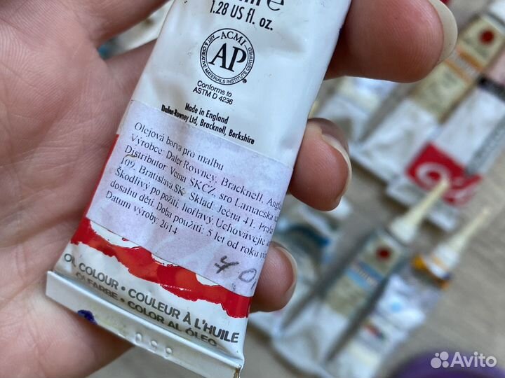 Краски акриловые, для керамики и фарфора, стекла