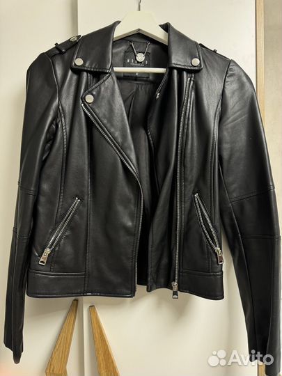 Кожаная куртка косуха mohito