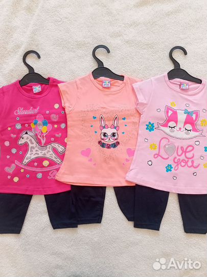 Костюм для девочки новый 98-104-110