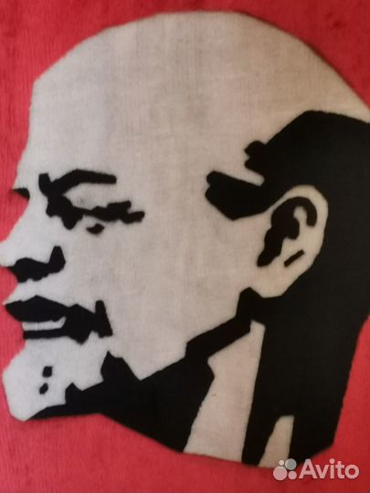 Картина. Пано. В. И. Ленин. Плюш. Большая