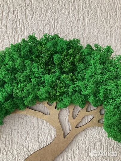 Панно дерево жизни с мхом