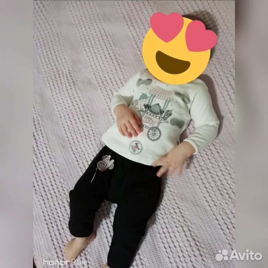 Тройка костюм, новый 6-12-18 месяцев, Турция