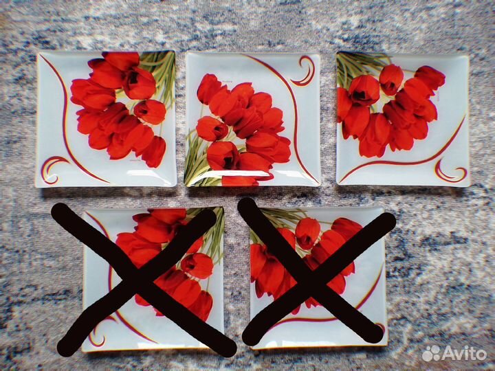 Тарелки прочное стекло (набор 3 шт.)